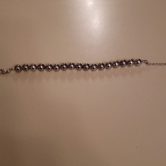 Silver Bead Bracelet - Picture 2 of 3
